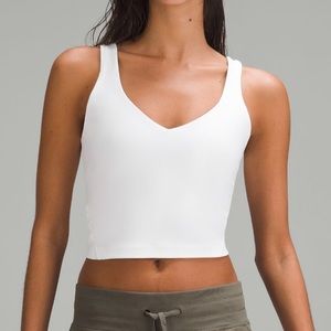 White align crop top Lulu lemon size 4